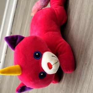 Pink unicorn plush